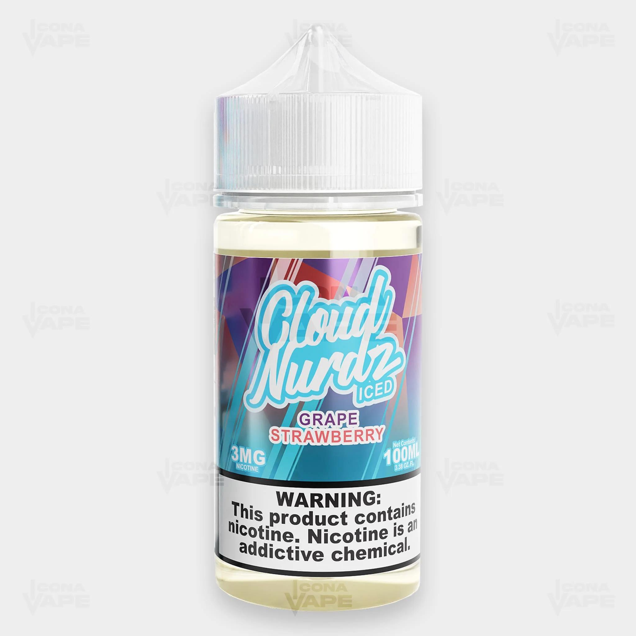ICED GRAPE STRAWBERRY - CLOUD NURDZ - 100ML