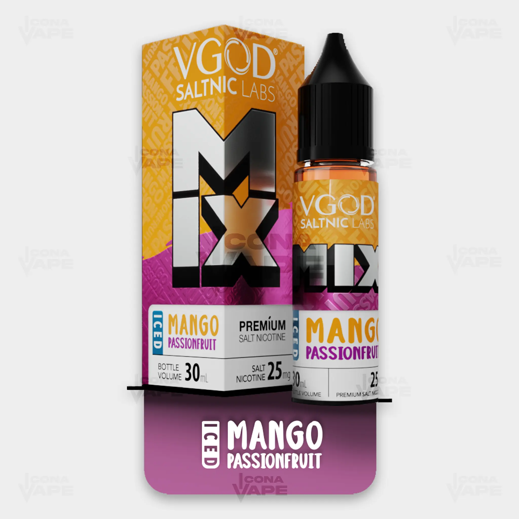 ICED MANGO PASSIONFRUIT - VGOD SALTNIC MIX - 30ML